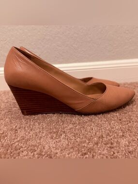 Franco Sarto Frankie Wedge Pumps in Cool Taupe